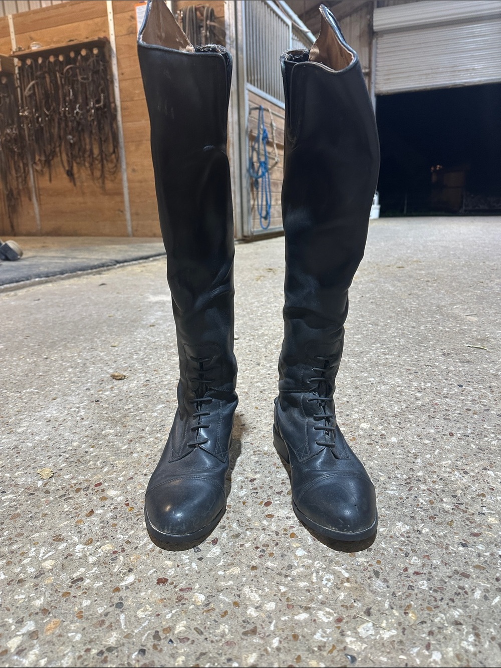 Ariat Black Lace-Front Tall Riding Boots